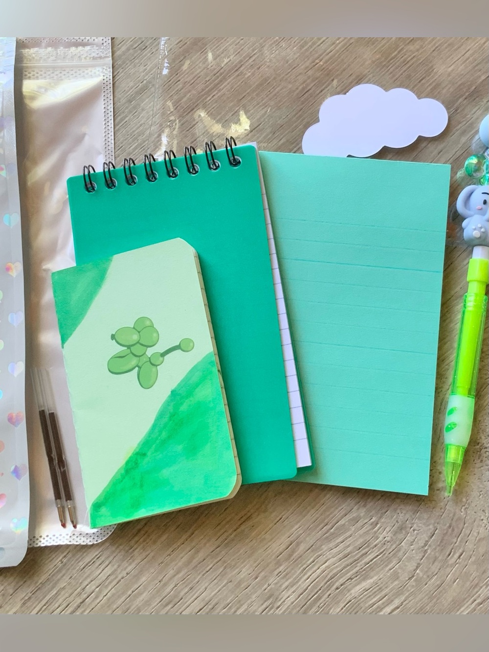 NEW📚 Homemade Crafted Beaded Pen & Pencil Stationery Set OS - Picture 3 of 5
